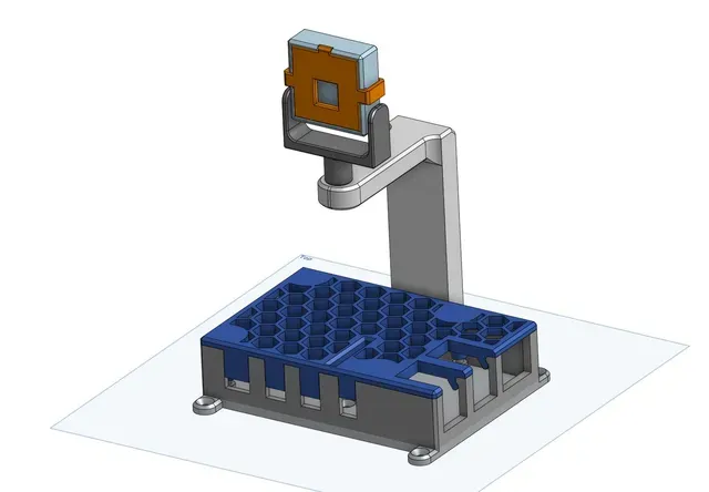 Raspberry Pi 4B case with RPi camera 2 arm
