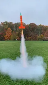 Pumpkin Model Rocket
