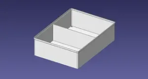 3x4 units, full height, 1x2 grid Stackable Insertbox