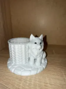 Cute Wolf Pencil Holder –Decorative Desk Organizer