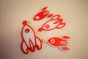 Rocket keychain