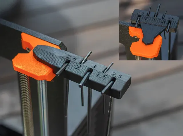 Inbus/Allen Key Holder for Prusa I3 Mk3S