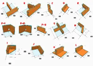 2mm Grey Cardboard connectors system // Sistema de conexion para carton gris