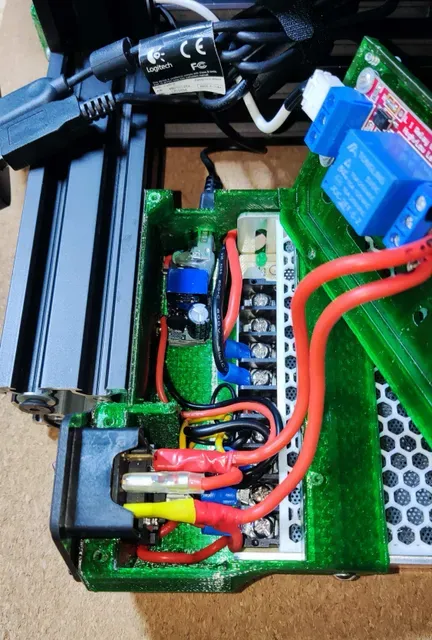 Low profile Ender 3 PSU mount with integrated relay and octoprint PSU — Фото 4 из 4