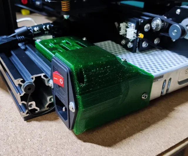 Low profile Ender 3 PSU mount with integrated relay and octoprint PSU — Фото 2 из 4