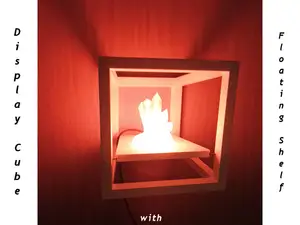 Display Cube with Floating Shelf