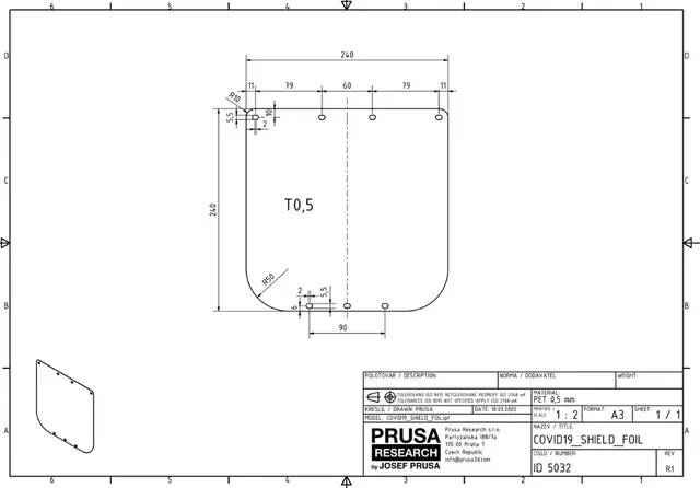 Prusa Faceshield 0.8mm Stacked 4pcs/print - WORK IN PROGRESS! — Фото 4 из 4