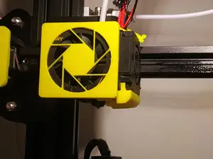 NEW Clip ON - cover ventola Hotend Ender 3 4010 - fan cover cooling 40mm