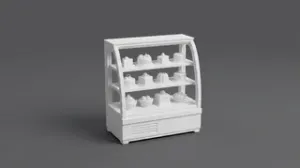 Bakery Display Case 1:12 Scale Dollhouse Furniture