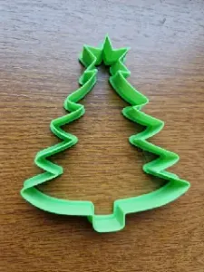 Cookie cutter in the shape of a Christmas tree