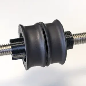 Pulley and M8 Threaded Clips for Filament Rollers