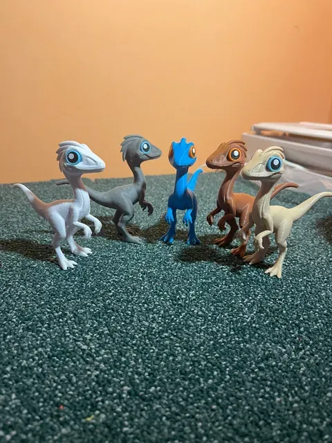 Cute Compsognathus "Compy" – CARTOON EDITION (noAMS)