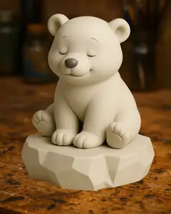 Cute Polar Bear “Umka” on Ice