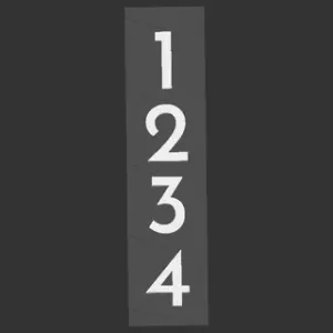 Parametric Backlit House Address Numbers