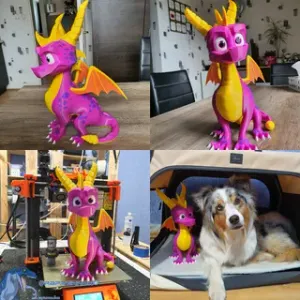 Spyro the Dragon - 35cm tall - MMU2s - Reignited Trilogy (remix2)