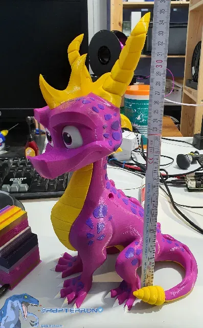 Spyro the Dragon - 35cm tall - MMU2s - Reignited Trilogy (remix2) — Фото 4 из 7