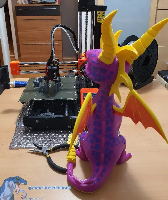 Spyro the Dragon - 35cm tall - MMU2s - Reignited Trilogy (remix2) — Фото 5 из 7