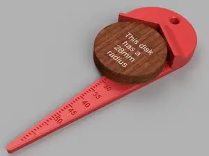 Radius measurement tool and Cylinder center finder / center marker