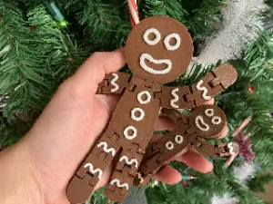 Articulated Print in Place Gingerbread Men