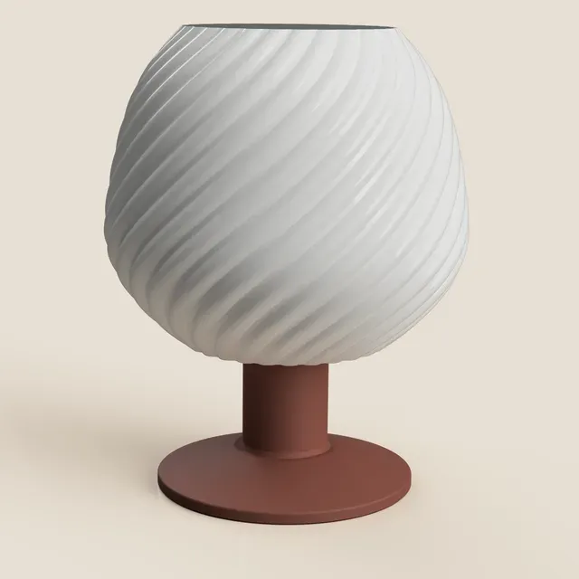 Twisted Ribbed Globe Lamp — Фото 12 из 14