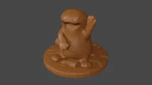 Pokemon inspired, Quagsire, Tabletop DnD miniature