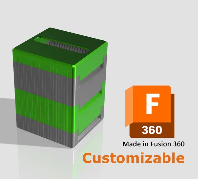 Stackable Filament Swatches Box - Customizable
