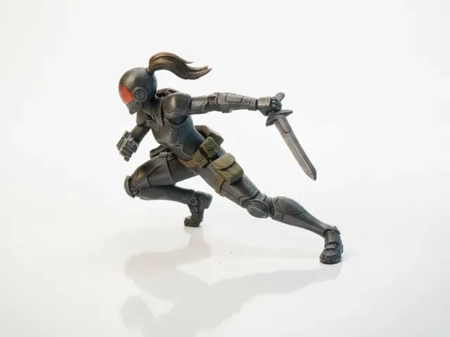 Futuristic Female Warrior Figurine 3D Printable