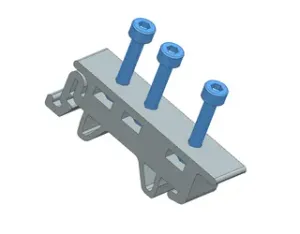 Universal DIN Rail 35 Mounting Clip – M3 Nut & Plain Versions