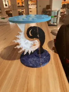 Yin-Yang Sun & Moon Tensegrity Table