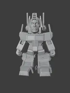 Rocktimus Prime (The Rock + Optimus Prime)