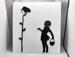 Banksy's Flower Girl - 2 Color w/filament change (1 at a time)