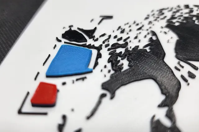 Banksy's Rat in 3D Glasses - 4 Color w/filament changes (1 at a time) — Фото 2 из 4