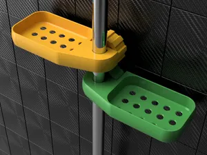 Sturdy soap and shampoo dish for your shower