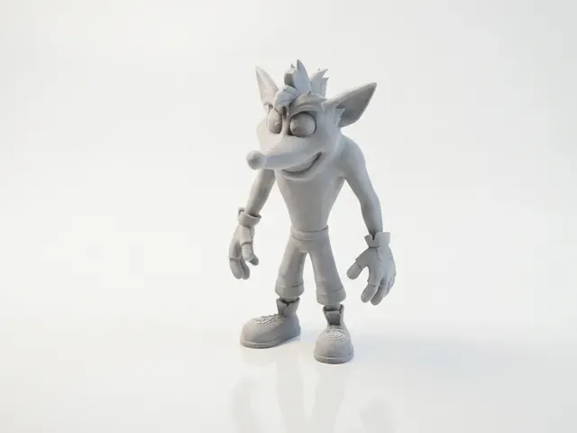 Crash Bandicoot Figurine Gaming Collectible 3D Printable — Image 2 of 5