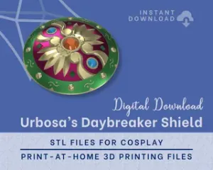 Urbosa Daybreaker STL Files - Zelda Breath of the Wild Cosplay Prop (Digital Download)