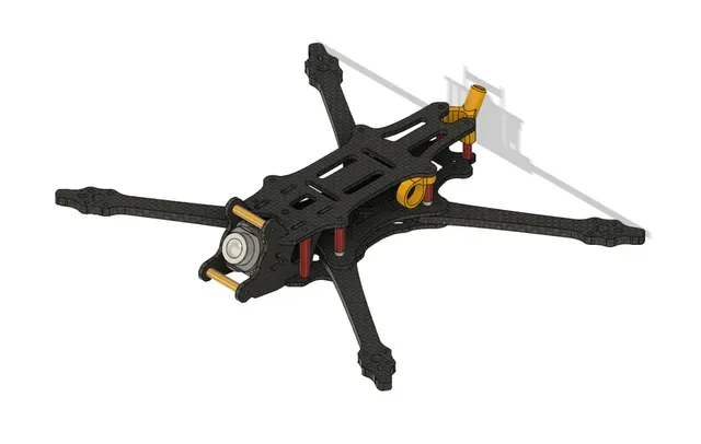 The WU Lite : Micro Freestyle FPV frame (3.5, 4, 5 & 6 inch) — Image 6 of 12