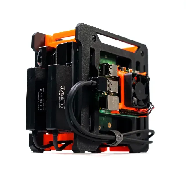 TerraPi Extreme Duo open frame case for Raspberry Pi and 2x 3,5" HDD drives