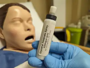 Glyceryl Trinitrate (GTN) Spray prop for healthcare simulation