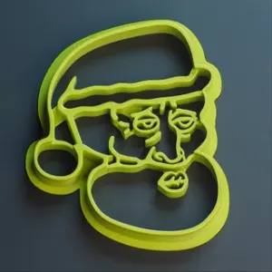 Handsome Squidward Clause Cookie Cutter