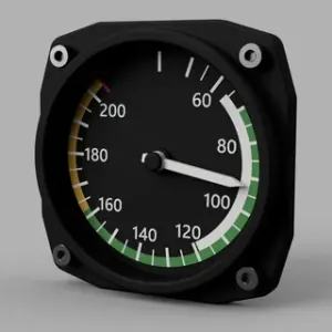 Airspeed Indicator for Flight Simulation