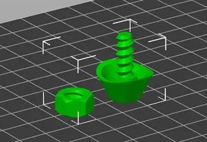 Screw and nut to seal used corrugated iron sheets