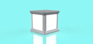 Lihophane Lamp Box with Cover and printed Screw Blocks