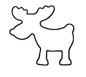 Cookie cutter in a shape of Reindeer