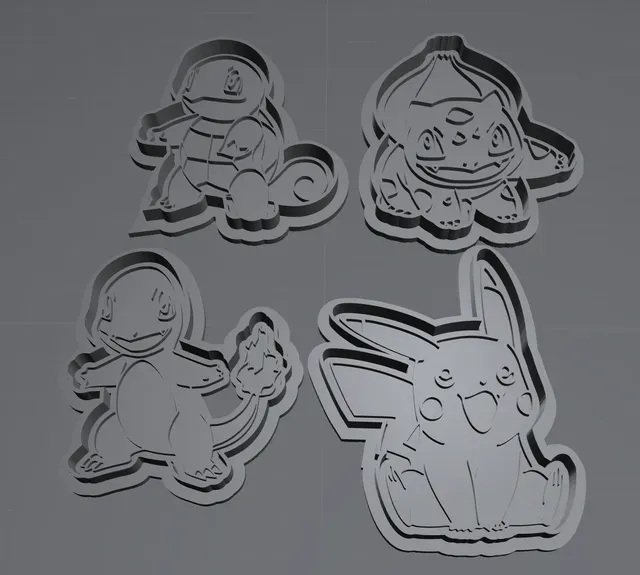 Pokemon Cookie cutter Set - PART 001 — Фото 2 из 6