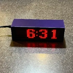 Wifi 4x8x8 LED Clock with automatic time update