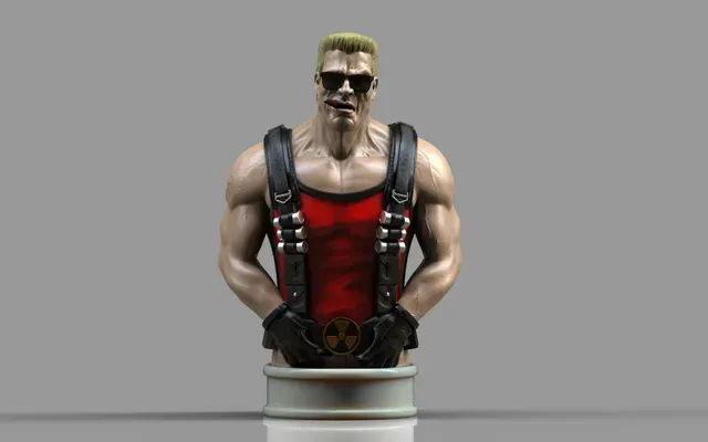 Duke Nukem bust