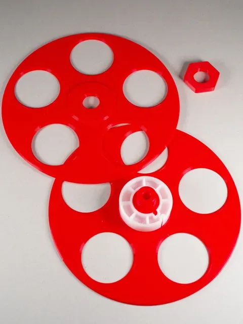 Split Reel and core adapter for movie film, 16mm, 35mm & 8mm