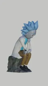 Rick The Thinker - Rick and Morty