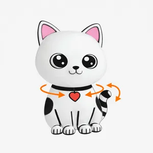 Cute Kitty with rotating head & tail - print-in-place