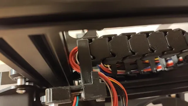 Adjustable Solid Ender3 V2 CableChain Mount for X-Axis (Pancake 22mm Stepper Motor Mount only) — Image 6 of 12